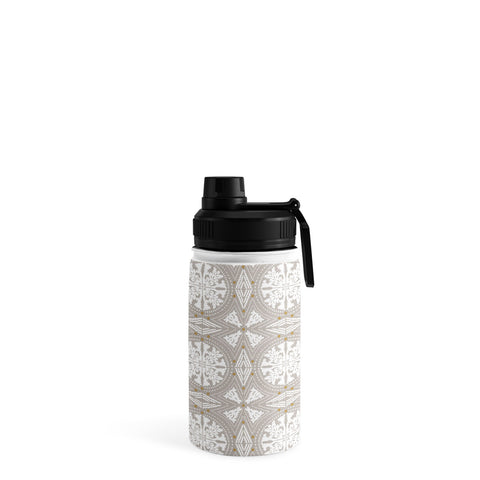Iveta Abolina Floral Dove Grey Water Bottle