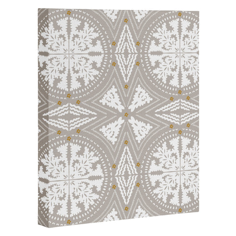 Iveta Abolina Floral Dove Grey Art Canvas