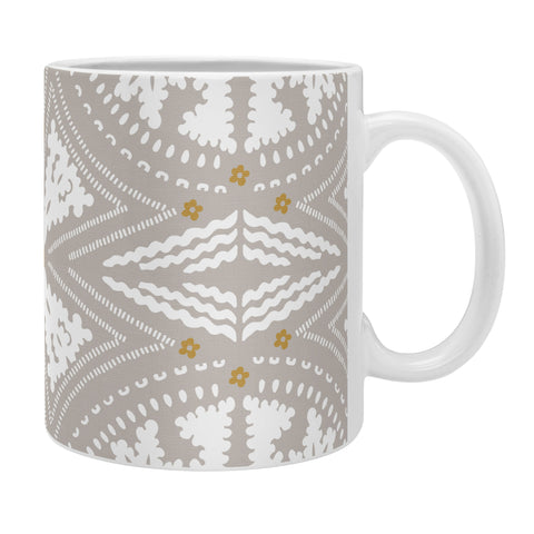 Iveta Abolina Floral Dove Grey Coffee Mug
