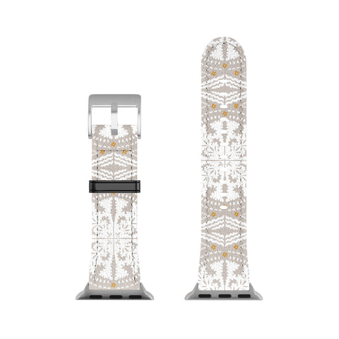 Iveta Abolina Floral Dove Grey Apple Watch Band