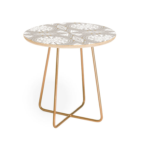 Iveta Abolina Floral Dove Grey Round Side Table