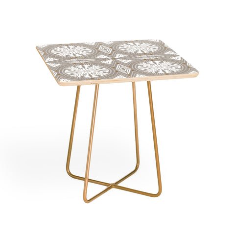 Iveta Abolina Floral Dove Grey Side Table