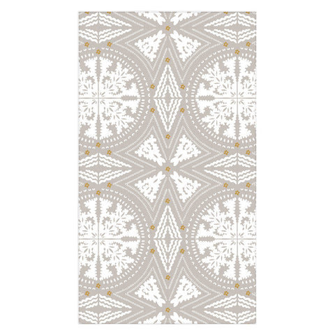 Iveta Abolina Floral Dove Grey Tablecloth