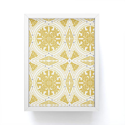 Iveta Abolina Floral Geometric Dijon Framed Mini Art Print