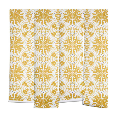 Iveta Abolina Floral Geometric Dijon Wall Mural