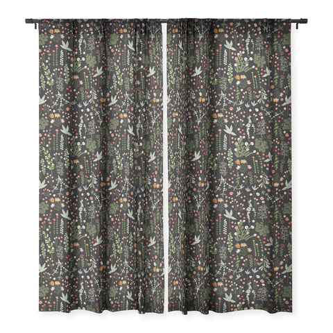 Iveta Abolina Floral Goodness II Sheer Window Curtain