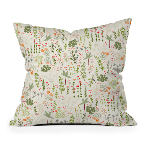 Iveta Abolina Floral Goodness IV Outdoor Throw Pillow
