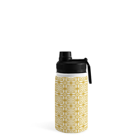 Iveta Abolina Floral Tile Dijon Water Bottle