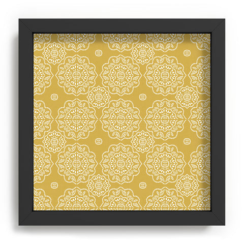 Iveta Abolina Floral Tile Dijon Light Recessed Framing Square