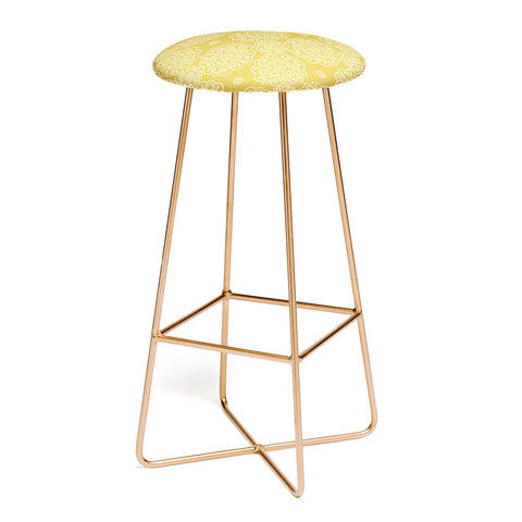 Iveta Abolina Floral Tile Dijon Light Bar Stool