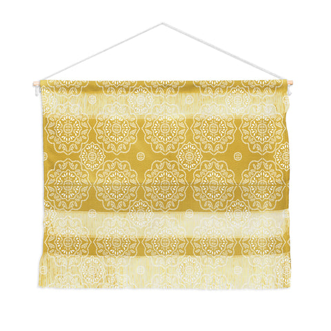 Iveta Abolina Floral Tile Dijon Light Wall Hanging Landscape