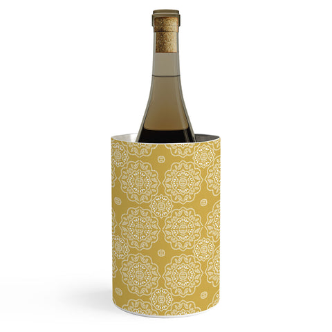 Iveta Abolina Floral Tile Dijon Light Wine Chiller