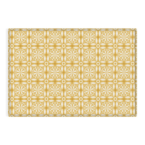 Iveta Abolina Floral Tile Dijon Outdoor Rug