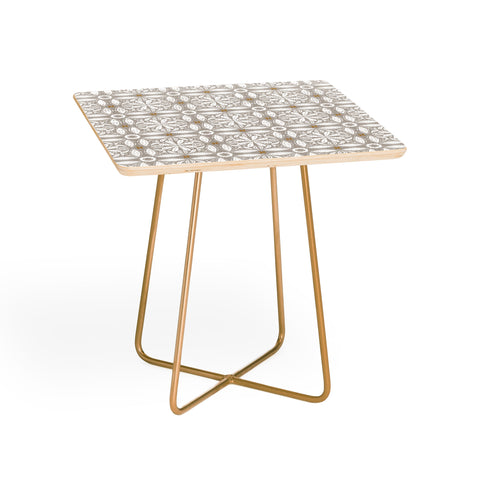 Iveta Abolina Floral Tile Grey Side Table