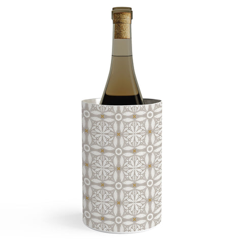 Iveta Abolina Floral Tile Grey Wine Chiller