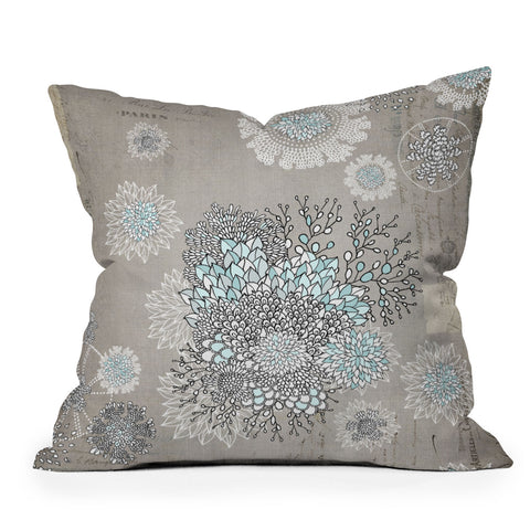 Iveta Abolina French Blue Outdoor Throw Pillow