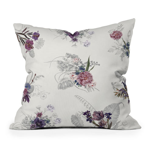 Iveta Abolina French Countryside Cream Outdoor Throw Pillow