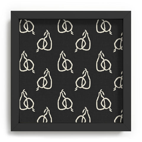 Iveta Abolina Fruit Beige Charcoal Recessed Framing Square