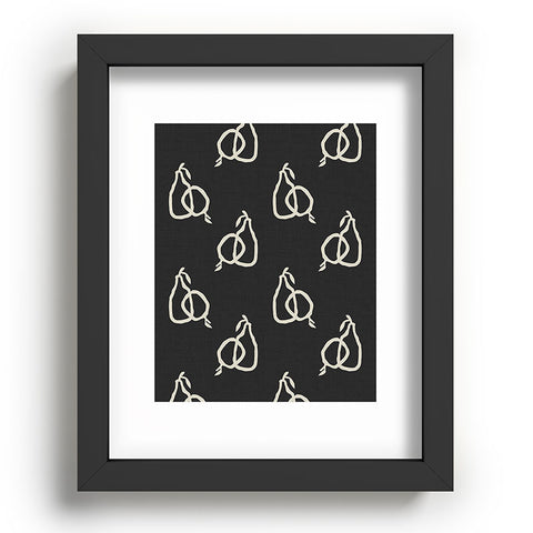 Iveta Abolina Fruit Beige Charcoal Recessed Framing Rectangle