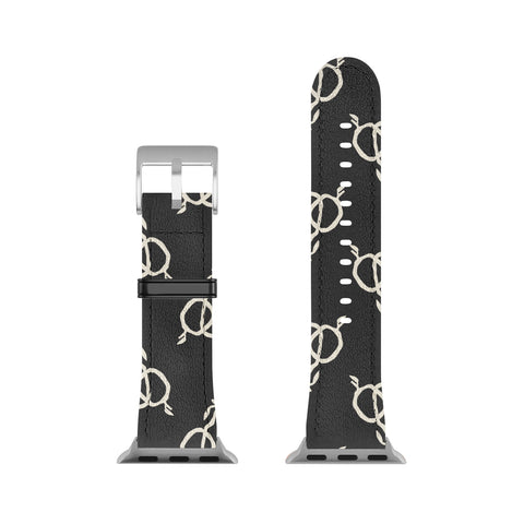 Iveta Abolina Fruit Beige Charcoal Apple Watch Band