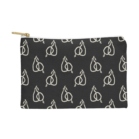 Iveta Abolina Fruit Beige Charcoal Pouch