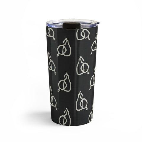 Iveta Abolina Fruit Beige Charcoal Travel Mug
