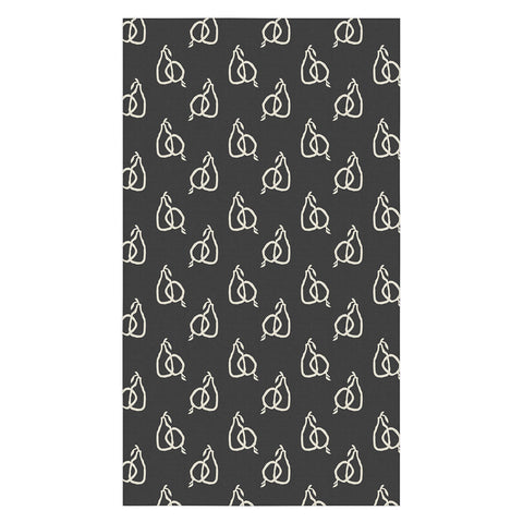 Iveta Abolina Fruit Beige Charcoal Tablecloth
