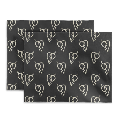 Iveta Abolina Fruit Beige Charcoal Placemat