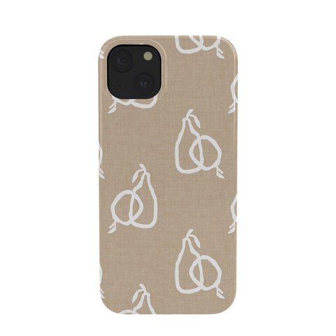 Iveta Abolina Fruit White on Beige Phone Case