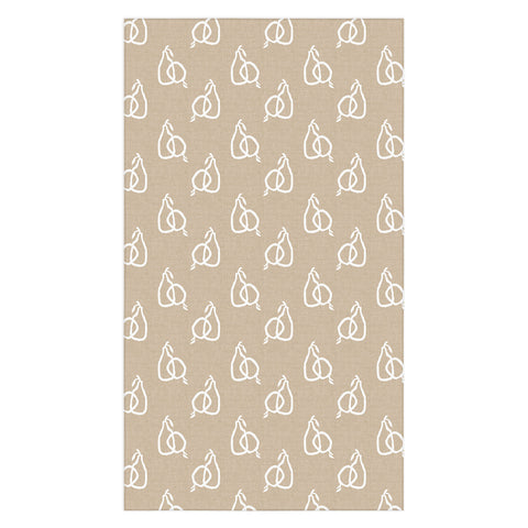 Iveta Abolina Fruit White on Beige Tablecloth