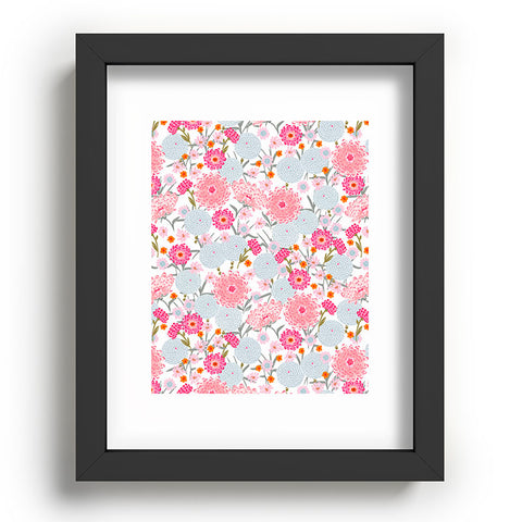 Iveta Abolina Fuchsia Bloom Recessed Framing Rectangle