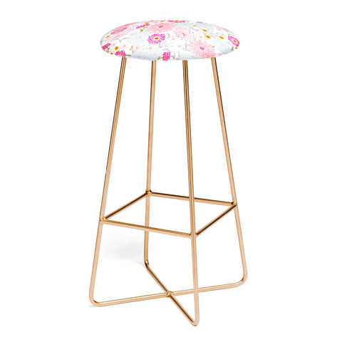 Iveta Abolina Fuchsia Bloom Bar Stool