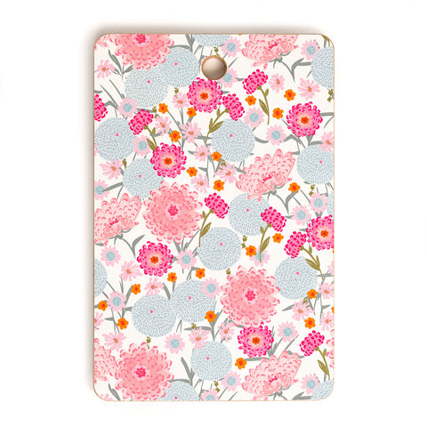 Iveta Abolina Fuchsia Bloom Cutting Board Rectangle