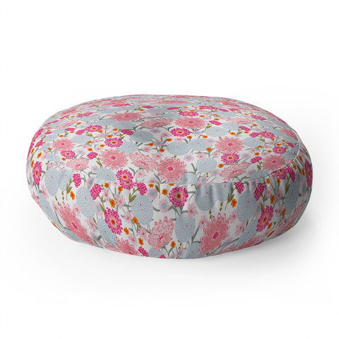 Iveta Abolina Fuchsia Bloom Floor Pillow Round