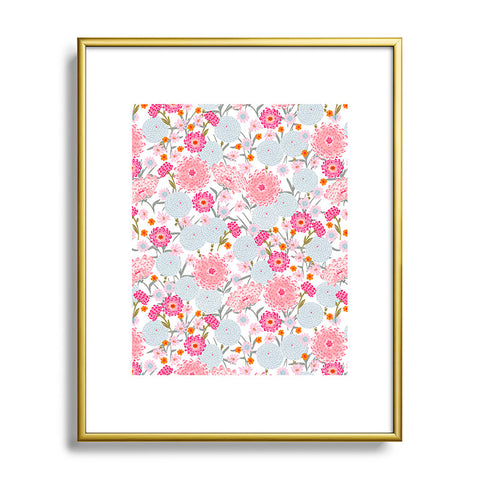 Iveta Abolina Fuchsia Bloom Metal Framed Art Print