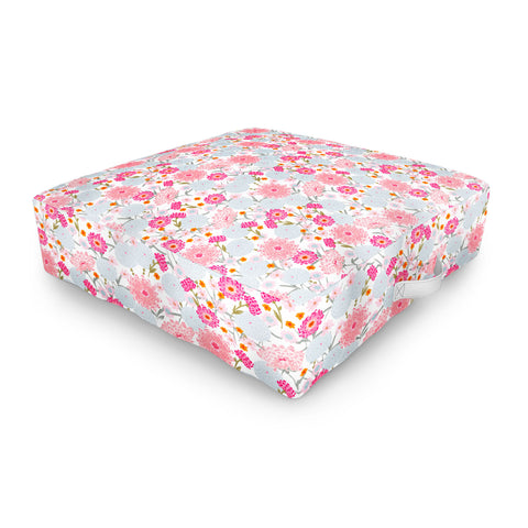 Iveta Abolina Fuchsia Bloom Outdoor Floor Cushion