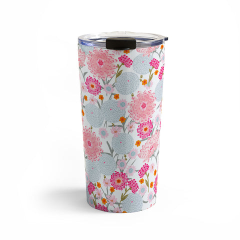 Iveta Abolina Fuchsia Bloom Travel Mug
