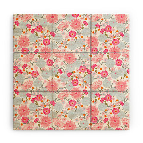 Iveta Abolina Fuchsia Bloom Wood Wall Mural