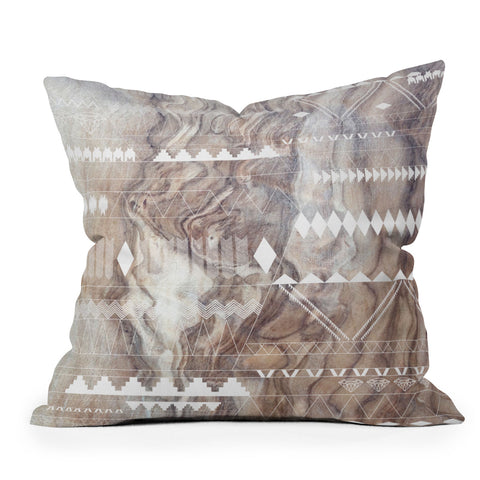 Iveta Abolina Geo Steps Outdoor Throw Pillow