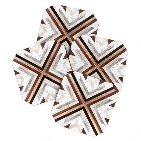 Iveta Abolina Geo Wood 1 Coaster Set