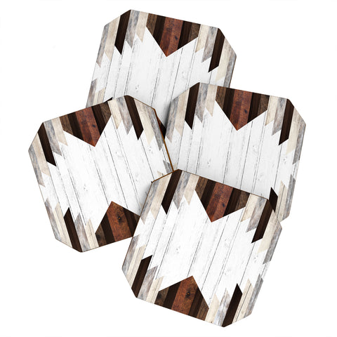 Iveta Abolina Geo Wood 2 Coaster Set