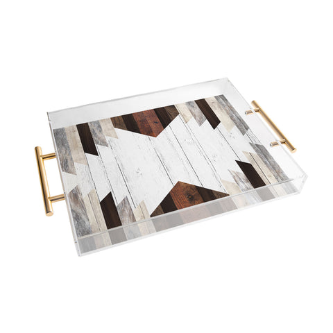 Iveta Abolina Geo Wood 2 Acrylic Tray
