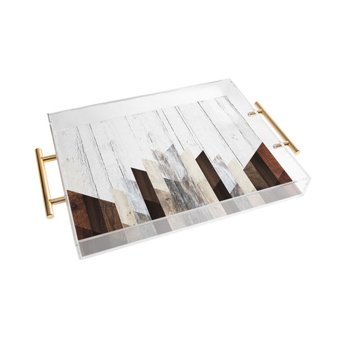 Iveta Abolina Geo Wood 3 Acrylic Tray
