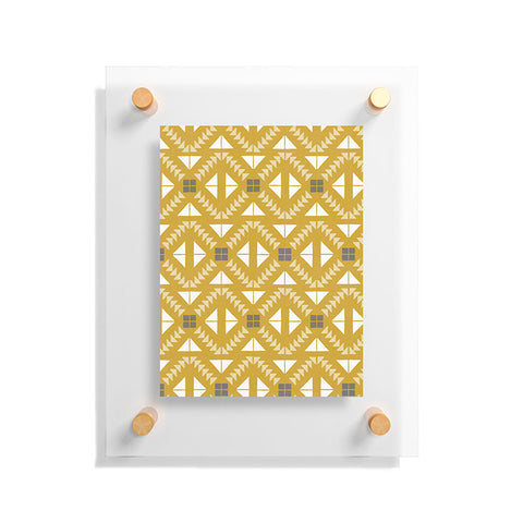 Iveta Abolina Geometric Dijon Floating Acrylic Print