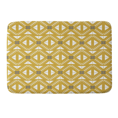 Iveta Abolina Geometric Dijon Memory Foam Bath Mat