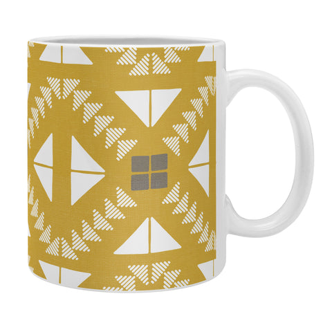 Iveta Abolina Geometric Dijon Coffee Mug