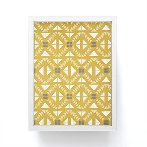Iveta Abolina Geometric Dijon Framed Mini Art Print