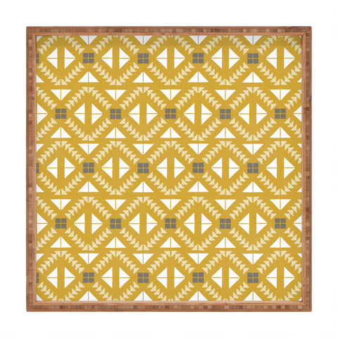 Iveta Abolina Geometric Dijon Square Tray