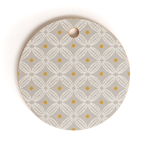 Iveta Abolina Geometric Vines Cutting Board Round
