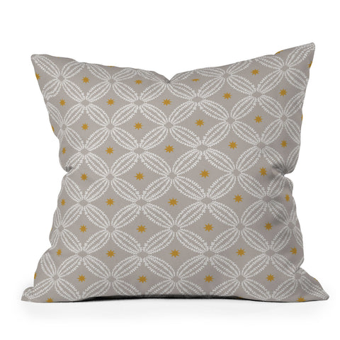 Iveta Abolina Geometric Vines Outdoor Throw Pillow